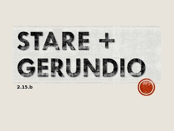 Preview of Stare + Gerundio (Present Continuous)