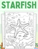 Starfish Coloring Pages (PDF Printables)