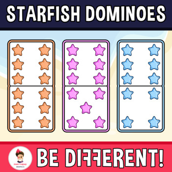 Preview of Starfish Dominoes Clipart