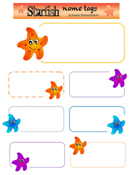 Preview of Starfish Name Tags