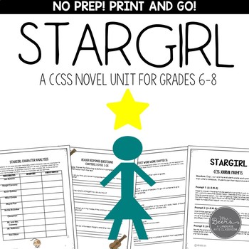 Preview of Stargirl: A Print and Go Novel Study Unit for Middle School