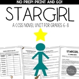 Stargirl: A Print and Go Novel Study Unit for Middle School