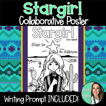 Preview of Stargirl Collaborative Poster - Novel Study - Theme Activity - Writing Project