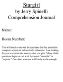 Stargirl Comprehension Response Journal with Vocabulary Je