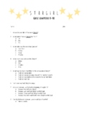 Stargirl Quiz Chapters 1-10 and Key