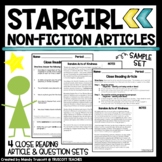 BUNDLE ... Stargirl: Non-Fiction Articles to Supplement the Novel