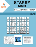 Starry Night Collaboration Poster and Coloring Page