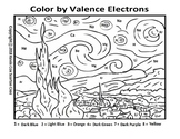 Starry Night - Color by Number of Valence Electrons