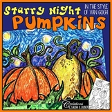 Starry Night Pumpkins : Art Lesson Plan - Halloween - Fall