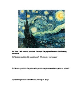 Preview of Starry Night - the painting and 2 poems