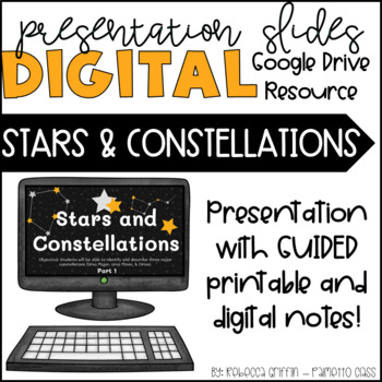 Preview of Stars & Constellations - Digital Presentation Slides & Guided Notes 