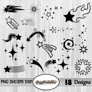 Stars Digital Clipart Images, SVG PNG Graphics, Personal & Commercial use