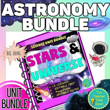 Preview of Stars, Galaxies and Big Bang Theory Space Curriculum Bundle - Astornomy Unit