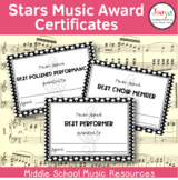 Music Award Certificates - Big Stars
