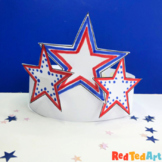 Stars Paper Hat for 4th July/ Memorial Day - a Celebration