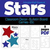 Stars Printable Classroom Decor - Bulletin Boards - Games - etc