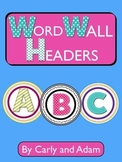 WORD WALL HEADERS - 2 Styles
