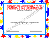 Stars Theme Certificate of Attendance