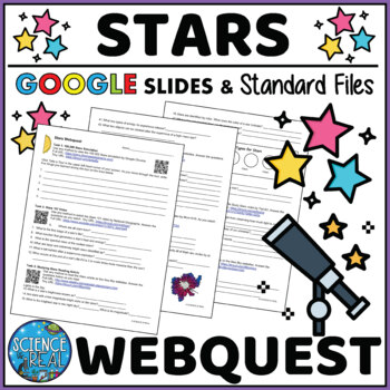 Preview of Stars Webquest - Properties and Life Cycle of Stars Webquest