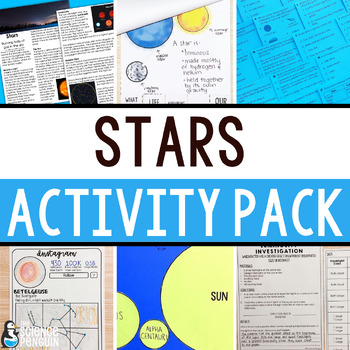 Preview of Stars and Apparent Star Brightness Activities Pack | 5th Grade NGSS