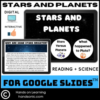 Preview of Stars and Planets Unit for Google Slides