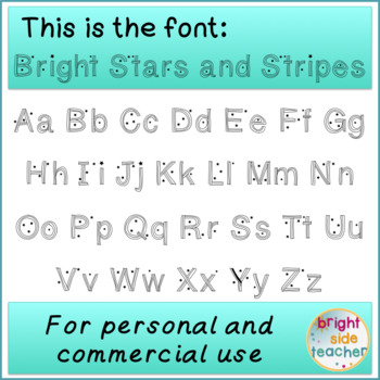 Preview of Stars and Stripes Font