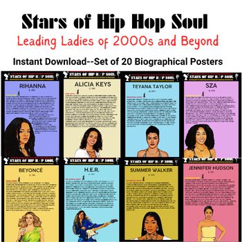 Preview of Stars of Hip Hop Soul: Leading Ladies of the 2000s & Beyond-Printable Posters