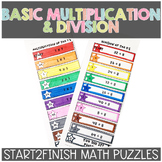 Multiplication and Division Fact Families Fluency Practice