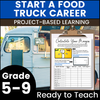 Preview of Start A Food Truck - Middle & High School Project Based Learning Unit Careers