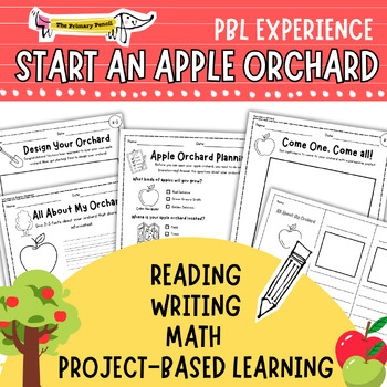 Preview of Start An Apple Orchard | Project-Based Learning Experience for K-2 | ELA  & Math