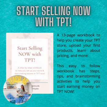 Preview of Start Selling NOW on TPT Workbook