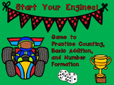 Start Your Engines!!! Kindergarten Math Game~Counting, Num