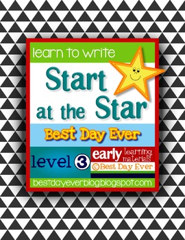 Preview of Start at the Star Level 3 Early Writing