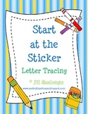 Start at the Sticker-Letter Tracing