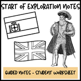 Start of Exploration Guided Notes & Slides