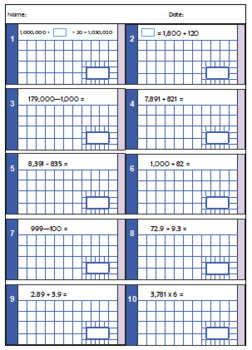 Preview of Start of Year 6 Arithmetic Assessment