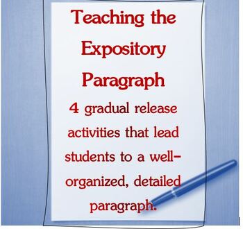 Preview of Paragraph Writing Lesson- 4 activities to a well-written paragraph! w/KEY