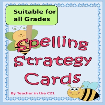 Preview of Spelling Strategy Cards