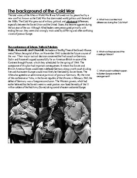 Preview of Start of the Cold War 1945-49 Programmed Reading