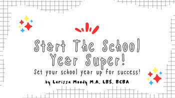 Preview of Start the School Year Super! Behavior Professional Development