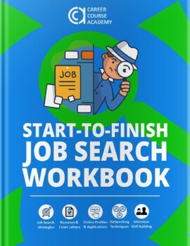 Preview of Start-to-Finish Job Search Workbook - Easy-to-Use Worksheets, Examples, & Tips
