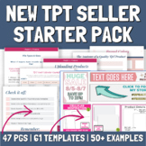 Starter Pack for New TPT Sellers - TPT Store & Listing Tem