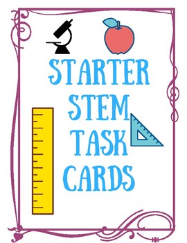 Preview of Starter Stem Task Cards
