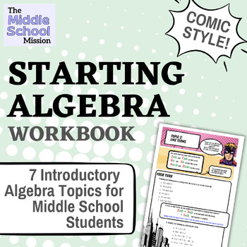 Preview of Starting Algebra: Work Booklet for Middle School