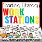 Literacy Work Stations Setting Up Reading Rotations for Ki