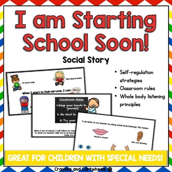 Preview of Starting School Social Story - Interactive!