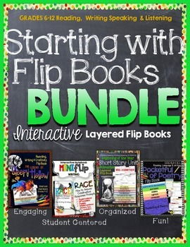 Preview of Guided Reading, Poetry, Writing Strategy Flip Books Bundle