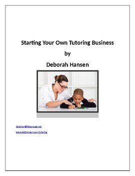 Preview of Starting Your Own Tutoring Business
