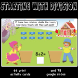 Starting with Division -  sharing equally, manipulatives, 