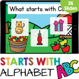 Starts With Letter Recognition Alphabet Practice Kindergar